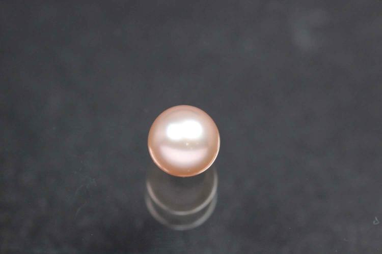 Süßwasserperlen, angebohrt rund, ca.Maße Ø4,0-4,5mm, Farbe rosa