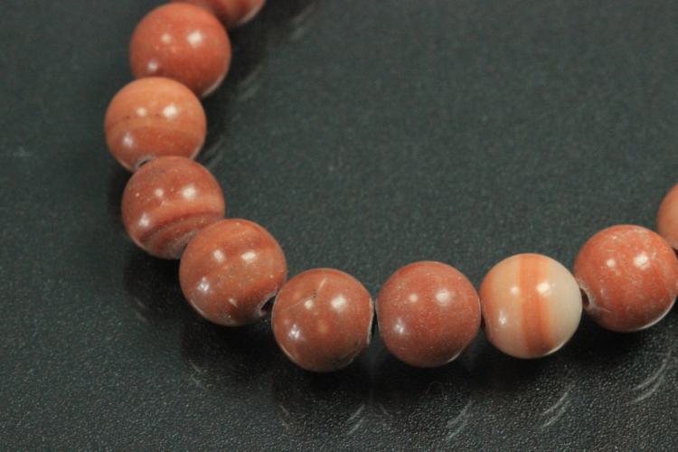 Aragonit spherical gemstone strand, approx. dimensions Ø 8mm, approx. 39,0 - 40,0cm long.