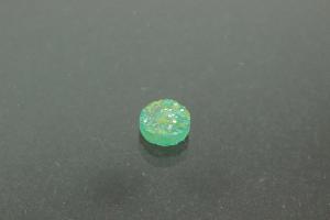 Quartz Druzy, shape round, color aventurine, approx. size Ø 6mm, approx.high 3,3 mm