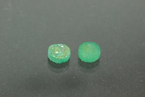 Quartz Druzy, shape round, color aventurine, approx. size Ø 6mm, approx.high 3,3 mm