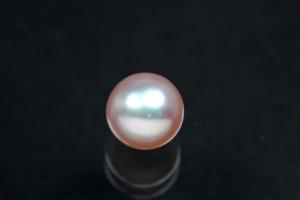 Freshwater pearls, half drilled round, approx.size Ø6,0-6,5mm, color rose