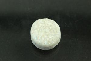 Quarz Druzy, Form rund, Farbe bergkristallfarben, ca Maße Ø 12mm, Höhe 5,4-6,8 mm