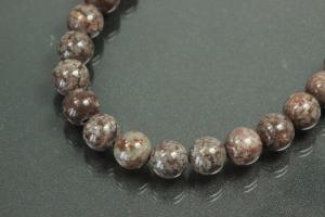 Autumn jasper spherical gemstone strand, approx. dimensions Ø 8mm, approx. 39,0 - 40,0cm long.