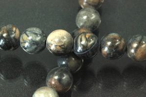 Picasso jasper light spherical gemstone strand, approx. dimensions Ø 8mm, approx. 39,0 - 40,0cm long.