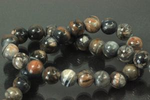 Picasso jasper light spherical gemstone strand, approx. dimensions Ø 8mm, approx. 39,0 - 40,0cm long.