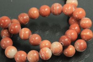 Aragonit spherical gemstone strand, approx. dimensions Ø 8mm, approx. 39,0 - 40,0cm long.