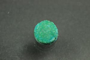 Agate Druzy, shape round, color aventurine, approx. size Ø 8mm, approx.high 4,0 mm
