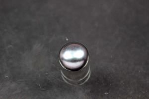 freshwater pearls, half drilled Button, approx. size Ø6,0-6,5mm, high 5,0-5,5mm, color peacock