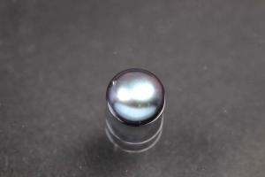 freshwater pearls, half drilled Button, approx. size Ø6,5-7,0mm, high 4,5-5,0mm, color peacock