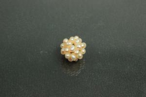 Pearl ball braided approx Ø11mm, colour white,