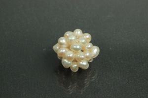 Pearl ball braided approx Ø16mm, colour white,
